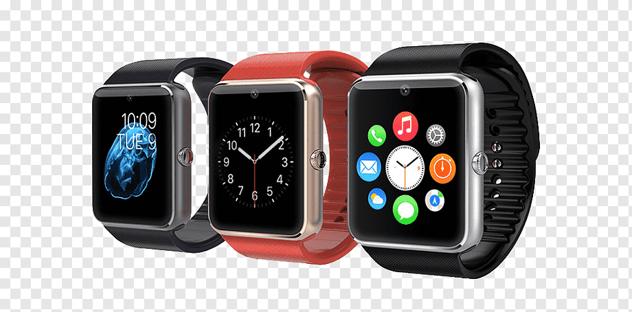 Apple Watch Series 7 in colors pink, silver, and black